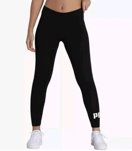 PUMA ESS Logo Leggings - Women's Tights Size Large UK 14 - Picture 1 of 5