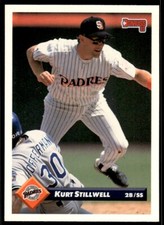 1993 Donruss Baseball Card Kurt Stillwell San Diego Padres #258