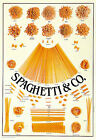 Italian Pasta SPAGHETTI AND CO. Kitchen Restaurant Wall Chart 27x39 POSTER