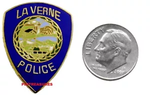Sammler Vintage Polizei Pins La Verne CA historischer Mini Aufnäher Reversmütze Pin Up@@ - Bild 1 von 3