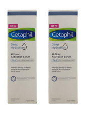 2 Pack Cetaphil Deep Hydration 48 Hour Activation Serum w/ Hyaluronic Acid 1 oz