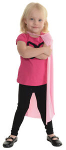 Cape Child Pink 24 Inch Long Girls Costume Straight Edge Superhero Underwraps