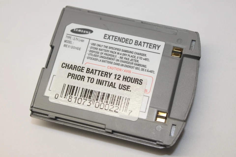 Batería de iones de litio extendida de repuesto original original Samsung BEX120HSE 3,7 V Foto 1 de 1