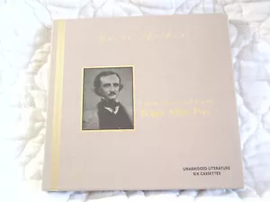 GREAT AUTHORS EDGAR ALLAN POE CLASSIC STORIES AND POEMS 6 CASSETTE AUDIO BOOK - Picture 1 of 6