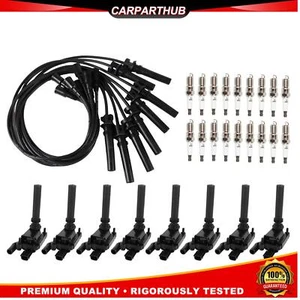 Ignition Coils + Spark Plugs + Wires For Dodge Ram 1500 2500 3500 5.7L V8 UF378 - Picture 1 of 15