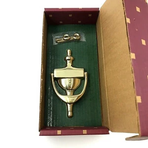 Vintage Solid Brass Georgian Door Knocker Broadway Collection New in Box Sealed - Picture 1 of 11