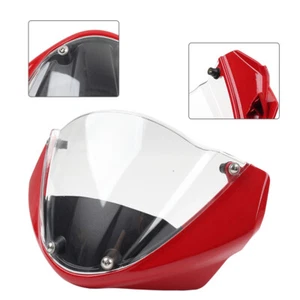 Red Windshield Windscreen Front Sport Fairing For Ducati Monster 696 796 M1100 - Picture 1 of 11