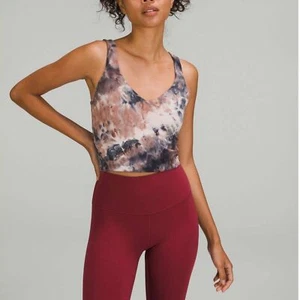 Lululemon Align Tank Top Diamond Dye Seashell Smoky Topaz Graphite Grey Size 6 - Picture 1 of 10