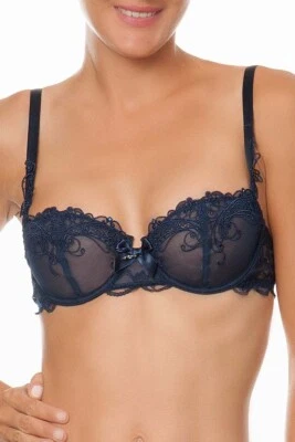 Lise Charmel 272088 Women's Soir De Venise Demi Cup Bra Navy Size 36D - Image 1 of 2
