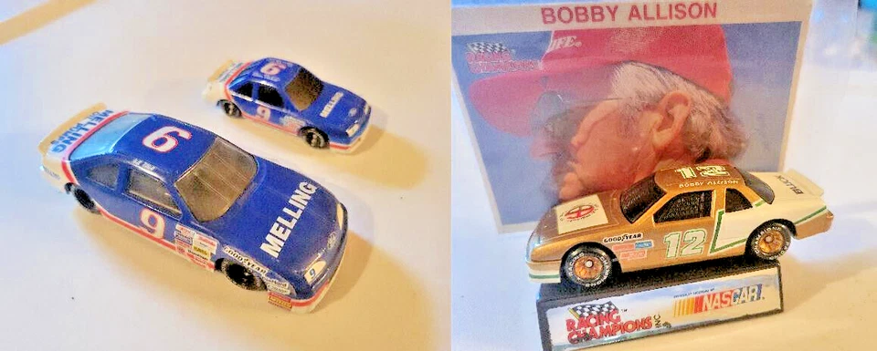 Lot of 3 Racing Champions From 1991 Buick Regal 12 Bobby Allison/Bill Elliott #9 - Image 1 of 4