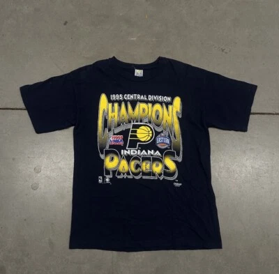 Camiseta De Colección Años 90 Indiana Pacers 1995 NBA Playoffs Azul Marino XL 95 Campeones Foto 1 de 3