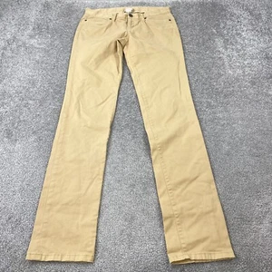 London Jean Straight Leg Women's Size 4 Tan Low Rise 5-Pocket Light Wash - Picture 1 of 9