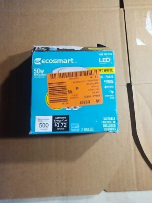 (2-Pk) Ecosmart Dimmable Adjustable Beam Angle LED Light Bulb Bright White 50W - Image 1 of 4