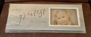 Poor Boy Wood Picture Photo Frame ~ Life's Greatest Blessing BRAND NEW - Picture 1 of 3