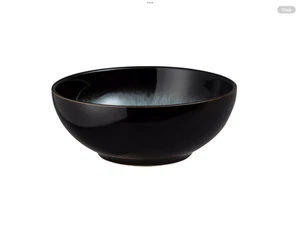 Nuevo tazón de cereal DENBY HALO 6" gres negro hecho en Inglaterra nuevo con etiquetas - Imagen 1 de 4