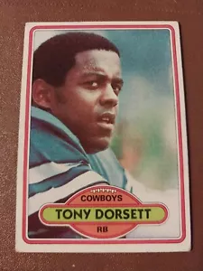 1980 TONY DORSETT TOPPS NFL CARD #330 DALLAS COWBOYS PITT PANTHERS BRONCOS - Picture 1 of 2