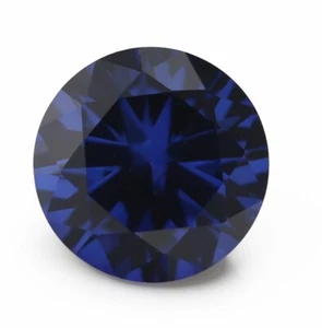 Zafiro sintético redondo corte fino AAA piedras preciosas sueltas para hacer todo tipo de joyas - Imagen 1 de 16