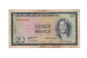 LUSSEMBURGO Banconota 20 Francs - Picture 1 of 2