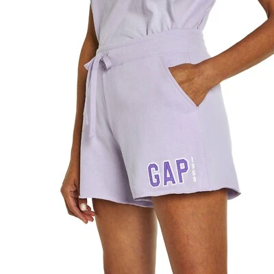 Gap - Pantalón corto entrepierna de 4" con logotipo de cordón suave para mujer - orquídea - XXL - nuevo Foto 1 de 4