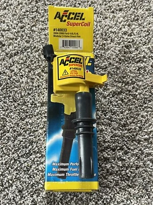 140033 ACCEL Ignition Coil - SuperCoil - 2004-2008 Ford 4.6L/5.4L New In Box - Image 1 of 4