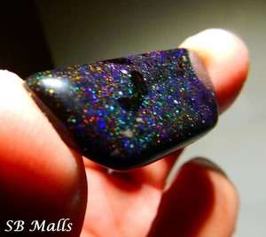 24.9 Cts. HONDURAS BLACK MATRIX HONDURAN OPAL CABOCHON LOT 2628 - Picture 1 of 4