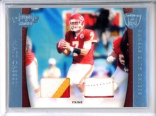2011 Panini Plates & Patches Matt Cassel 19 Dual Patch Relic Prime 3/5 Chiefs SP