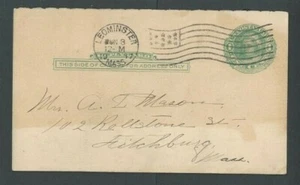 1917 UY6R Reply Only W/Flag Cancel Is Toned - Picture 1 of 1