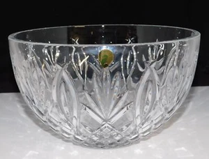 STAMPED WATERFORD GRANVILLE LARGE DEEP 10" BOWL WITH LABEL - Picture 1 of 4