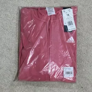 Adidas Pullover Felpa con Cappuccio Giacca GL1468 Rosa Rosa Sport Top Donna Taglia 1X Nuovo - Foto 1 di 11