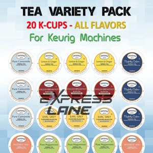 Twinings Tee 20 K-Tassen Variety Pack Pods KEURIG Night Earl Herbal Lemon & Decaf - Bild 1 von 3