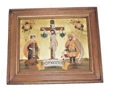 Hinterglasbild, Hofsegen, mit Blattgold, Handgefertigt,