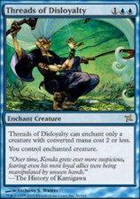 1x Threads of Disloyalty - Foil NM, English MTG Betrayers of Kamigawa