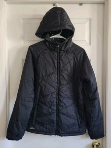 Burton DryRide Reversible Bliss Down Puffer Jacket Black/Squares Women's M - Picture 1 of 13
