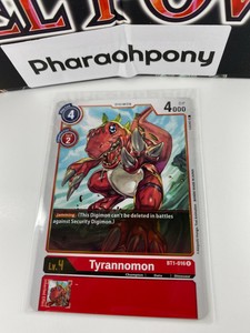 x1 Tyrannomon BT1-016 R Digimon TCG Release Special Booster PP