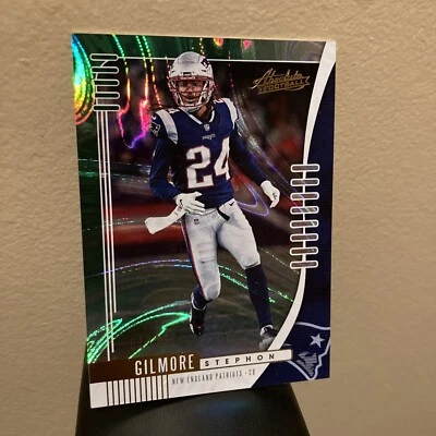 2019 Panini Absolute Green Lava Swir1 #3 Stephon Gilmore /25 Patriots SSP 1/25 - Image 1 of 4