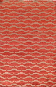 Zeitgenössischer Gabbeh Kashkoli orientalischer handgeknüpfter Flächenteppich geometrische Wolle 4'x6' - Bild 1 von 12