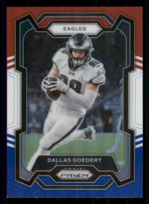 2023 Panini Prizm Prizms Red White and Blue #238 Dallas Goedert - Image 1 of 2