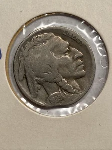 1935 Buffalo Nickel Clipped Planchet Clip Error VF - Picture 1 of 2