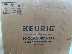 KEURIG K-Classic K50 Coffee Maker, Single Serve K-Cup Pod Coffee Brewer, Black - Picture 1 of 13