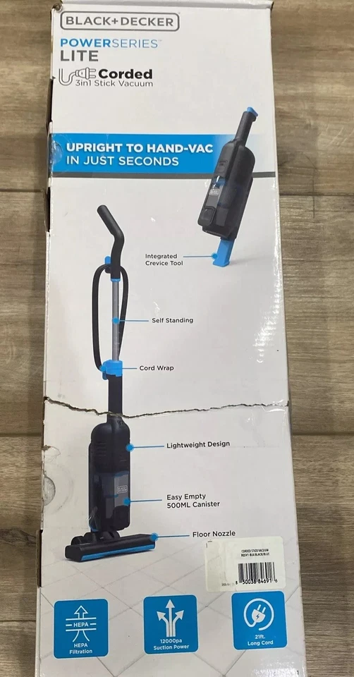 Black+Decker BDSV1BLK 3-in-1 Corded Stick Vacuum - Image 1 of 4