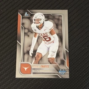 2025 Bowman University Chrome Michael Taaffe #100 1st Texas Longhorns Rookie RC - Picture 1 of 2