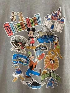Disneyland Resort Attractions T-shirt, Size Medium, Gray Disney - Picture 1 of 5