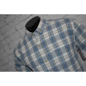 Tommy Bahama Hawaiian SILK Shirt Mens Size XL Blue Gray Plaids - Picture 1 of 7