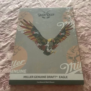 NEU Bier Hirsch Müller Original Fassadler 3D Karton Adler Wandhalterung versiegelt - Bild 1 von 8