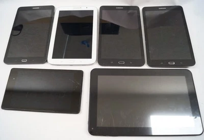 LOT (6) Tablets Samsung Verizon Asus Nexus Untested READ PoR C152 - Image 1 of 4
