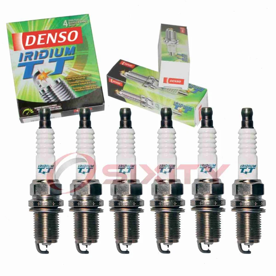 6 pc Denso Iridium TT Spark Plugs for 1986-1992 Toyota Supra 3.0L L6 yo - Image 1 of 4
