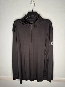 Greg Norman 1/4-Reißverschluss Pullover neu Herren schwarz XXXL 3XL neu mit Etikett Trap River Logo Golf - Bild 1 von 5