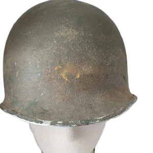 Casque US M1 pattes fixes avec Liner WW2 ORIGINAL - Foto 1 di 13