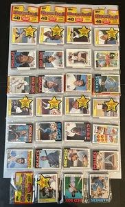 LOTE DE (9) PAQUETES DE RACK DE VIOLONCHELO TOPPS 1986 TOPPS Brett, Rose, Strawberry - Imagen 1 de 21