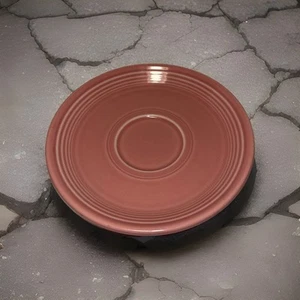 Fiesta Ware HLC Rose Pink  Saucer Homer Laughlin China Co Lead Free 1 Saucers - Picture 1 of 3